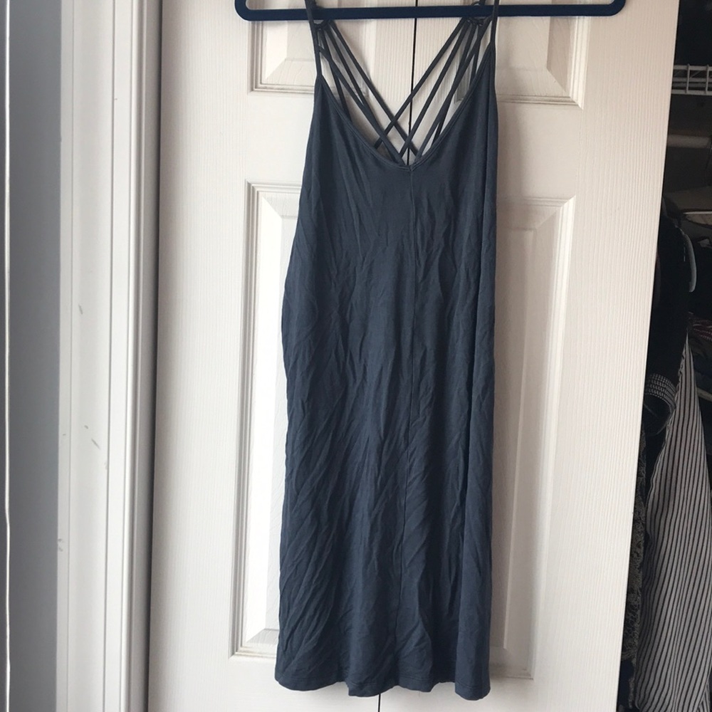 American Eagle dark blue sundress